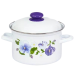 Oala Inalta Email de Bucatarie, 4.5 L, Alb, Model Floral, Oala Email, Oala Emailate, Oala de Bucatarie, Oale Email de Bucatarie, Oale Email cu Model, Oale Email de Bucatarie cu Model, Oala Email Albe   78,91 lei 