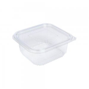 Caserole Capac Atasat, 120x120x45 mm, 10 Buc/Set, 250 ml, Plastic Transparent, Caserole de Unica Folosinta Alabala, Caserole cu Capac din Plastic, Caserole din Plastic, Set Caserole din Plastic, Caserola din Plastic de Unica Folosinta