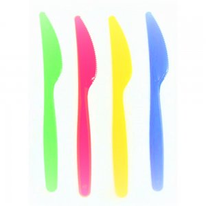 Cutite din Plastic, 10 Buc/Bax, Lungime 18.5 cm, Multicolor, Seturi Cutite de Unica Folosinta, Cutite din Plastic Alabala Ultra, Cutite Plastic, Set de Cutite de Plastic, Tacamuri Catering, Tacamuri Fast-Food
