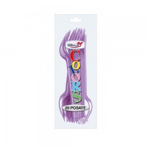 Furculite Plastic OTI Dopla, 20 Buc/Set,16.5 cm, Lila, Furculite Lila de Plastic, Tacamuri de Unica Folosinta, Furculite de Unica Folosinta, Furculite din Plastic pentru Catering, Furculite din Plastic Unica Folosinta