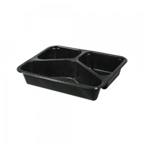 Set 200 Tavite Termosudabile, 225x175x42 mm, Tricompartimentate, Polipropilena Neagra, Tavite Compartimentate Alimente, Tavite Plastic pentru Transport Alimente, Set Tavite Negre de Plastic pentru Catering, Caserole Plastic pentru Delivery Set 200 Tavite Termosudabile, 225x175x42 mm, Tricompartimentate, Polipropilena Neagra, Tavite Compartimentate Alimente, Tavite Plastic pentru Transport Alimente, Set Tavite Negre de Plastic pentru Catering, Caserole Plastic pentru Delivery