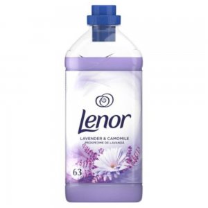 Balsam Rufe Lenor Lavender and Camomille, 1.9 L, 63 Spalari, Parfum de Levantica si Musetel, Detergent pentru Haine, Balsamuri pentru Rufe, Balsam pentru Ingrijire Haine, Balsamuri pentru Haine
