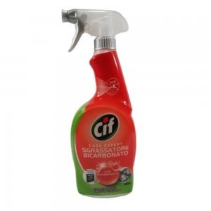 Spray Solutie Curatare CIF cu Bicarbonat, 650 ml, Solutie Curatat  cu Pulverizator, Spray Curatare pentru Bucatarie, Solutie Curatare Baie, Solutie Degresanta pentru Suprafete, Solutii si Produse de Curatenie, Solutie de Curatat Bumbacul
