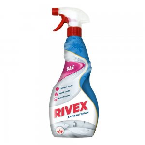 Solutie Universala pentru Baie 750 ml, Rivex Antibacterian cu Pulverizator, Parfum Fresh, Solutie Antibacteriana pentru Baie, Solutie Universala Antibacteriana cu Pulverizator pentru Baie