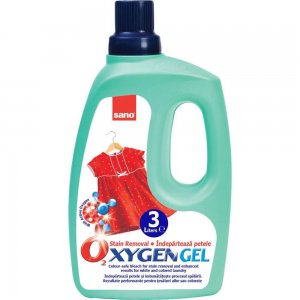 SANO Oxygen Gel, 3 L, pentru Indepartarea Petelor, Fara Clor, pentru Haine Colorate/Albe, Solutie Indepartare Pete Rufe, Solutii Indepartat Petele Haine, Aditiv Spalare Rufe, Detergent Aditiv Pete SANO Oxygen Gel, 3 L, pentru Indepartarea Petelor, Fara Clor, pentru Haine Colorate/Albe, Solutie Indepartare Pete Rufe, Solutii Indepartat Petele Haine, Aditiv Spalare Rufe, Detergent Aditiv Pete