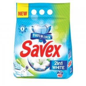 Detergent Pudra Automat de Rufe SAVEX 2 in 1 White, Cantitate 4 Kg, 40 Spalari, Parfum Floral, Detergent Automat pentru Haine Albe, Detergenti Pudra pentru Haine Albe, Solutii Curatare a Hainelor Albe Detergent Pudra Automat de Rufe SAVEX 2 in 1 White, Cantitate 4 Kg, 40 Spalari, Parfum Floral, Detergent Automat pentru Haine Albe, Detergenti Pudra pentru Haine Albe, Solutii Curatare a Hainelor Albe