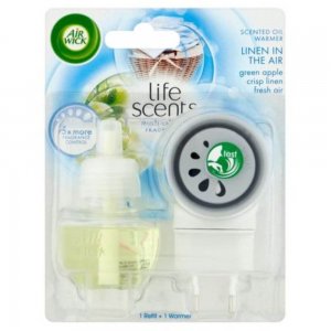 Odorizant Electric de Camera cu Rezerva AirWick Green Apple, Rezerva 19 ml, Parfum de Mar Verde, Odorizant Electric AirWick, Odorizant de Camera de Pus in Priza, Aparat Electric Odorizant, Odorizante Electrice cu Parfum de Mar Verde