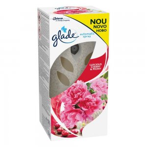 Set Aparat si Odorizant GLADE Luscious Cherry & Peony, 269 ml, Set Odorizant de Camera cu Rezerva GLADE, Rezerva cu Odorizant de Camera GLADE, Set GLADE Odorizant cu Rezerva, Odorizante de Camera cu Rezerva, Odorizant de Camera cu Rezerva