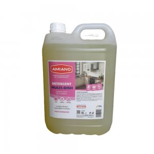 Detergent Multifunctional Amiano Multi-Dish 5L, Solutie Multisuprafete, Detergent Vesela, Detergent Geamuri, Detergent Pardoseli, Detergent Multifunctional, Detergent Amiano Multifunctional, Detergent Amiano 