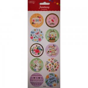 Abtibild DACO Fantezia Model Primavara, 10 Buc/Set, Multicolor, Abtibilde, Stickere Primavara, Sticker, Autocolant Daco, Autocolante Copii, Stickere Decorative, Stickere pentru Copii, Set de Abtibilduri, Abtibilduri Copii, Autocolante Decorative