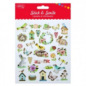 Abtibild DACO Lipeste si Zambeste, Model Pasarele, Multicolor, 30 Buc/Set, Abtibilduri, Stickere Pasari, Sticker, Autocolant Daco, Autocolante Copii, Stickere Decorative, Stickere pentru Copii, Set de Abtibilduri, Abtibilduri Copii, Abtibilduri de Paste