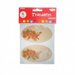 Abtibilduri DACO, Trandafiri, 4 Buc/Set, 9.5x5.5 cm, Roz, Autocolante Copii, Stickere Decorative, Stickere pentru Copii, Set de Abtibilduri, Abtibilduri Copii, Abtibilduri pentru Mobila, Autocolante Decorative