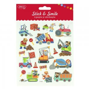 Abtibilduri DACO Lipeste si Zambeste, Model Utilaje, Multicolor, 19 Buc/Set, Autocolante, Stickere Decorative, Stickere pentru Copii, Abtibilduri Copii, Abtibilduri pentru Mobila, Autocolante Decorative Abtibilduri DACO Lipeste si Zambeste, Model Utilaje, Multicolor, 19 Buc/Set, Autocolante, Stickere Decorative, Stickere pentru Copii, Abtibilduri Copii, Abtibilduri pentru Mobila, Autocolante Decorative