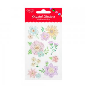 Abtibilduri Daco Bling Model Flori, 8 Buc/Set, Abtibilduri DACO Model Flori, Autocolante Copii, Stickere Decorative, Stickere pentru Copii, Abtibilduri Copii, Abtibilduri pentru Mobila, Autocolante Decorative