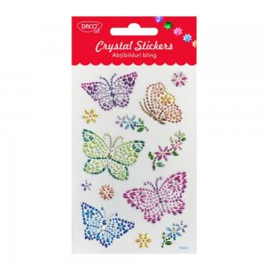 Abtibilduri Daco Bling Model Fluturi, 13 Buc/Set, Abtibilduri DACO Model Fluturi, Autocolante Copii, Stickere Decorative, Stickere pentru Copii, Abtibilduri Copii, Abtibilduri pentru Mobila, Autocolante Decorative