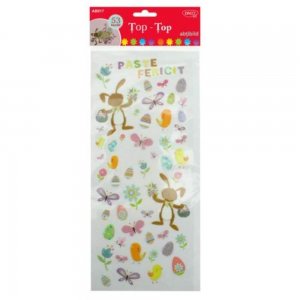 Abtibilduri DACO, Top-Top, 53 Buc/Set, Multicolor, Abtibilduri Paste, Autocolante Copii, Stickere Decorative, Stickere pentru Copii, Set de Abtibilduri, Abtibilduri Copii, Abtibilduri pentru Mobila, Autocolante Mobilier, Autocolante Decorative