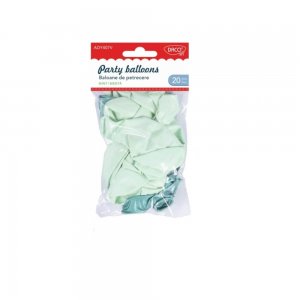 Set 20 Baloane de Petrecere Daco, 25 cm, Latex, Verde Menta Set 20 Baloane de Petrecere Daco, 25 cm, Latex, Verde Menta