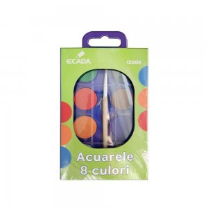 Acuarele cu Pensula ECADA, 8 Culori, Diametrul Pastilei 23 mm, Culori Pictura, Acuarele Scoala, Acuarele Pictura, Paleta de Acuarele, Set Culori Acuarele, Acuarele Scolare, Materiale Arta, Materiale de Pictura, Accesorii Pictura Acuarele cu Pensula ECADA, 8 Culori, Diametrul Pastilei 23 mm, Culori Pictura, Acuarele Scoala, Acuarele Pictura, Paleta de Acuarele, Set Culori Acuarele, Acuarele Scolare, Materiale Arta, Materiale de Pictura, Accesorii Pictura