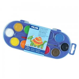 Acuarele cu Pensula MILAN, 12 Culori, Diametrul Pastilei 30 mm, Culori Pictura, Acuarele Scoala, Acuarele Pictura, Paleta de Acuarele, Set Culori Acuarele, Acuarele Scolare, Materiale Arta, Materiale de Pictura, Accesorii Pictura Acuarele cu Pensula MILAN, 12 Culori, Diametrul Pastilei 30 mm, Culori Pictura, Acuarele Scoala, Acuarele Pictura, Paleta de Acuarele, Set Culori Acuarele, Acuarele Scolare, Materiale Arta, Materiale de Pictura, Accesorii Pictura
