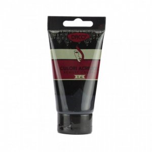 Vopsea Acril Daco 75 ml, Negru, Culori Acrilice, Vopsea Acrilica, Vopsele Acrilice, Vopsea Negru Acril, Acrilica Negru, Acril Culoare Negru, Culoare Acril