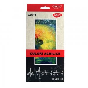 Culori Acril DACO, 10 Culori/Set, 22 ml/Tub, Multicolor, Vopsea Acrilica, Vopsele Acrilice, Acrilice la Tub, Vopsea Acrilica la Tub, Culori pentru Pictat, Culori Pictura, Set Culori Scoala, Culori pentru Desen, Culoare Acril, Set Culori Acril Culori Acril DACO, 10 Culori/Set, 22 ml/Tub, Multicolor, Vopsea Acrilica, Vopsele Acrilice, Acrilice la Tub, Vopsea Acrilica la Tub, Culori pentru Pictat, Culori Pictura, Set Culori Scoala, Culori pentru Desen, Culoare Acril, Set Culori Acril