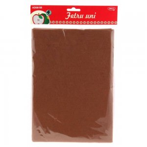 Fetru Uni Daco, A4, 4 Buc/Set, Culoare Maro, Accesorii Craft, Accesorii Creatie, Materiale Textile pentru Hand Made, Pasla, Fetru Maro, Pasla Maro, Material Pasla, Materiale Textile Craft