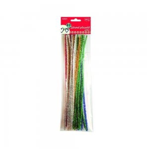 Sarma Plusata Glitter DACO, 30x0.6 cm, 25 Buc/Set, Multicolor, Sarma Colorata, Sarma Daco, Sarma pentru Decoratii, Sarma Plusata Activitati, Sarma Plusata Modele, Sarme Plusate, Sarma Flexibila Plusata, Sarma Plusata cu Sclipici