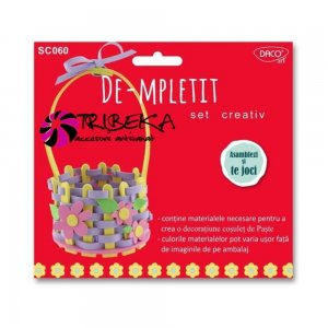 Set Creativ De-mpletit Daco, Model Cosulet, Multicolor, Material Spuma, Set Creativ, Set Modelaj, Set Creativ in Forma de Cosulet, Daco Accesorii, Set Cadou Daco, Set Creativ Cadou Daco, Set Proiect Lucru Manual, Accesorii Craft