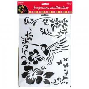 Set Creativ Tropicane Multicolore Daco, Curcubeu, Desen pentru Razuire, Set Creativ Razuire, Desen Prin Razuire, Desene Razuire, Sablon Razuire, Sablon Desen Razuire