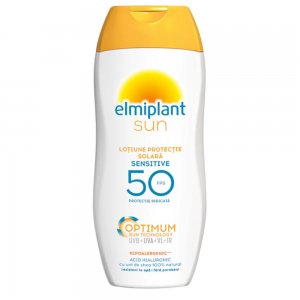 Lotiune Protectie Solara SPF50 Elmiplant Sun Sensitive, 200 ml, Hipoalergica, Lotiune de Protectie Solara, Lotiune cu Protectie Solara, Lotiuni Protectie Solara, Lotiune Elmiplant pentru Protectie Solara, Lotiune Solara SPF50, Lotiune de Plaja