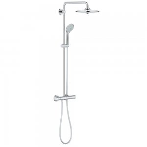 Sistem de Dus cu Termostat, Grohe Euphoria 260, cu 3 Functii, Crom, Sistem de Dus, Sistem pentru Dus, Dus Coloana pentru Baie, Dus pentru Baie, Sistem Montare Dus