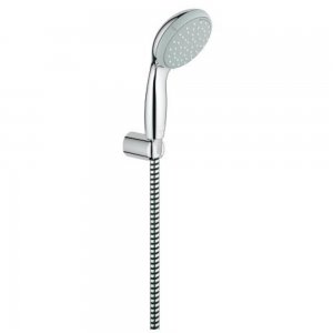 Set Dus Grohe Tempesta, Prindere Perete, Furtun 1.25 m, 2 Tipuri Jet, Cromat, Tempesta Dus, Grohe Dus Tempesta, Accesorii Dus, Acesorii Baie, Coloane si Seturi de Dus, Accesorii Sanitare, Grohe Furtun Jet