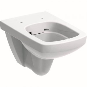 Vas WC Suspendat Geberit Selnova Square Rimfree, Nova Pro, Alb, Vas de Toaleta Suspendat, Vase WC Suspendate, Obiecte Sanitare Geberit, Vase de Toaleta Suspendate, Vas WC Alb Suspendat, Vas WC cu Spalare Verticala, Vas WC fara Capac