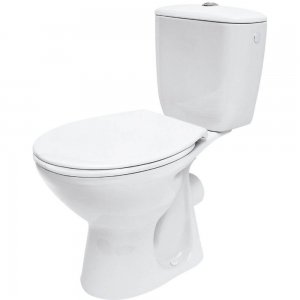 Set Vas Wc cu Capac Cersanit President, Scurgere Orizontala, 28 Kg, 37.5x64.5x75 cm, Cersanit President Set Vas Wc cu Rezervor si Capac, Obiecte Sanitare, Cersanit President Set Vas Wc, Seturi Vase Wc, Vase Wc cu Capac