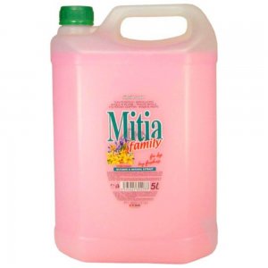 Rezerva Sapun Lichid MITIA Spring Flowers, 5L, Parfum Floral, Bidon Rezerva Sapun Lichid 5L, Rezerve de Sapun Lichid, Rezerve de Sapunuri Lichide, Rezerve Sapun pentru Recipiente cu Pompita, Rezerva Sapun pentru Curatare Maini