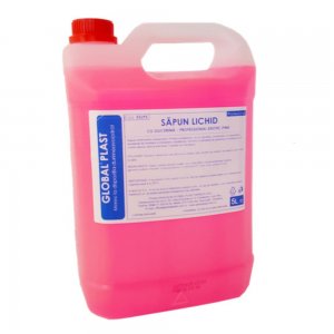 Sapun Lichid cu Glicerina 5L, Parfumat, Roz, Sapunuri Lichide Parfumate, Sapun pentru Uz Profesional, Sapun pentru Curatare Maini