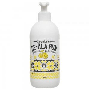 Sapun Lichid CAHM De-Ala-Bun, 500 ml, cu Pompita, Galbenele, Sapun Lichid pentru Maini cu Galbenele, Sapunuri Lichide cu Extracte Naturale, Sapun Lichid cu Pompita, Sapun Lichid pentru Maini Uscate, Sapun Lichid CAHM, Sapun Crema Lichid 500 ml
