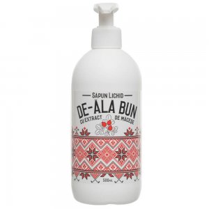 Sapun Lichid CAHM De-Ala-Bun, 500 ml, cu Pompita, Macese, Sapun Lichid pentru Maini, Sapunuri Lichide cu Extracte Naturale, Sapun Lichid cu Pompita, Sapun Lichid pentru Maini Uscate, Sapun Lichid CAHM cu Extracte Naturale, Sapun Crema Lichid 500 ml
