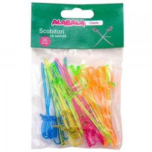 Scobitori Tip Sabiuta din Plastic, Lungime 85 mm, 35 Buc/Set, Diverse Culori, Scobitori pentru Petreceri, Scobitori pentru Aperitive, Scobitori Festive, Scobitori pentru Picnic Scobitori Tip Sabiuta din Plastic, Lungime 85 mm, 35 Buc/Set, Diverse Culori, Scobitori pentru Petreceri, Scobitori pentru Aperitive, Scobitori Festive, Scobitori pentru Picnic