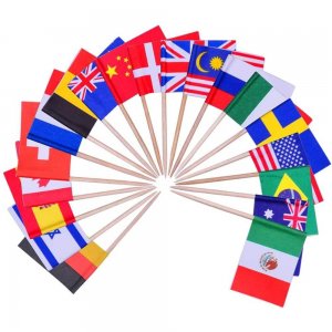 Stegulete Decor Cocktailuri Tip Scobitoare, Diferite Modele, Inaltime 6.35 cm, 50 Buc/Set, Scobitori din Lemn, Scobitori pentru Petreceri, Scobitori pentru Aperitive, Scobitori Festive