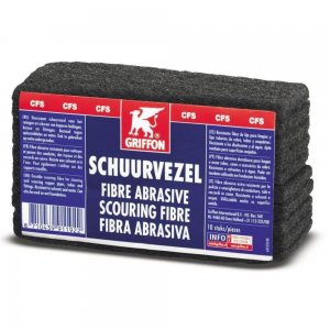 Set Bureti Abrazivi Griffon Durolin, 10 Buc/Set, Negru, pentru Smirgheluirea si Curatarea Suprafetelor, Burete Fibra Abraziva, Bureti Fibre Abrazive, Burete Smirghel, Burete Curatare Suprafete, Burete Slefuire, Bureti de Slefuit