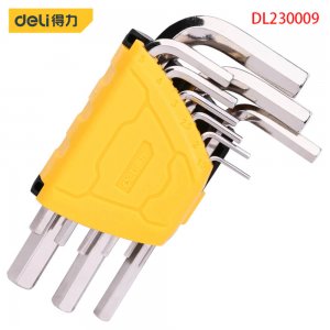 Set Imbus Deli, 9 Chei, Cap Standard, Cadru Prindere Plastic, CR-V, Suprafata Nichelata, Chei Imbus, Set Chei Imbus, Chei Imbus Profesionale, Cheie Imbus, Cheie Cap Standard Imbus, Cheie Imbus Scurta, Cheie Imbus Lunga, Seturi Chei Imbus