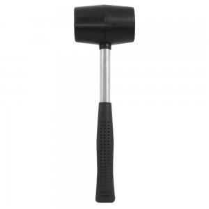 Ciocan din Cauciuc Dekton, 450 g, Negru, Ciocane din Cauciuc, Ciocan cu Maner Antiderapant, Ciocan Cauciuc pentru Fixarea Placilor de Gresie, Ciocan Cauciuc pentru Parchet, Scule de Mana, Ciocan Cauciuc Camping