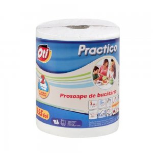 Rola Prosoape Albe Bucatarie OTI Practico, 2 Straturi, 21.5cm x 19.5m, 355 Foi/Rola, Monorola Prosop de Bucatarie, Prosoape Bucatarie Unica Folosinta, Prosoape din Hartie si Servetele, Prosoape Albe de Bucatarie Rola Prosoape Albe Bucatarie OTI Practico, 2 Straturi, 21.5cm x 19.5m, 355 Foi/Rola, Monorola Prosop de Bucatarie, Prosoape Bucatarie Unica Folosinta, Prosoape din Hartie si Servetele, Prosoape Albe de Bucatarie