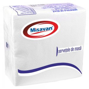 Servetele de Masa Misavan, 33x33 cm, 40 Buc/Set, 2 Strat, Albe, Servetele Masa, Servetele pentru Masa, Servetele Hartie pentru Masa, Servetele hartie de Masa, Servetele Hartie de Masa Misavan