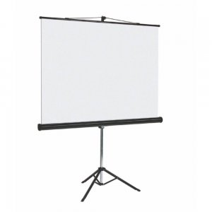 Ecran de Proiectie cu Trepied Bi-Office, 180x180 cm, Carcasa Metalica si Sistem de Blocare, Ecran Proiectie Videoproiector, Accesorii Videoproiectoare, Ecrane de Proiectie pe Trepied, Ecrane de Proiectie pentru Sali de Conferinta