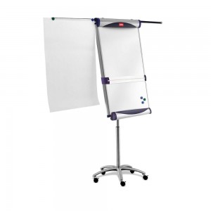 Flipchart Magnetic cu Trepied PIRANHA, 70x100 cm, Inaltime Ajustabila, Tabla Magnetica Alba, Tabla pentru Prezentari