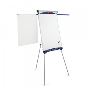 Flipchart Magnetic cu Trepied SHARK, 68x100 cm, Inaltime Ajustabila, Tabla Magnetica Alba, Tabla pentru Prezentari