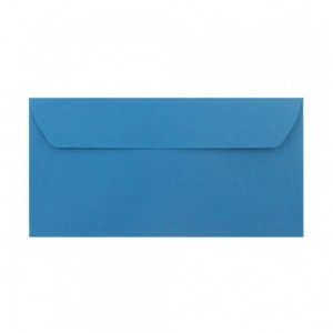 Plicuri Albastre DL DACO, 25 Buc/Set, 110x220 mm, 120 g/m², cu Clapeta Siliconica, Plic Albastru, Plic Colorat, Plicuri cu Clapeta Siliconica, Plicuri DL cu Lipire Siliconica, Plicuri Colorate, Plicuri DL Colorate