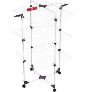 Uscator de Rufe Vileda Mixer 3, 30 m, Otel, Argintiu si Negru, Uscator Haine, Uscatoare Metal pentru Rufe, Uscator de Intins Rufe, Uscatoare Rufe Vileda, Vileda Uscatoare Haine, Suport pentru Rufe